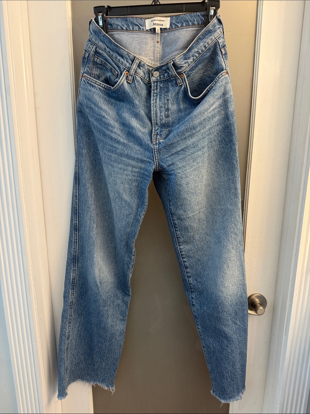 Reformation Val 90s Mid Rise Straight Jeans